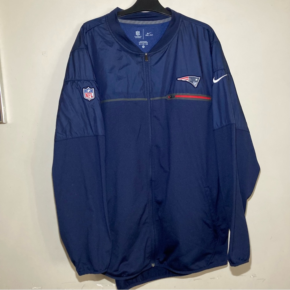 New England Patriots Nike Elite Hybrid Performance Jacket Dark Blue Size XL